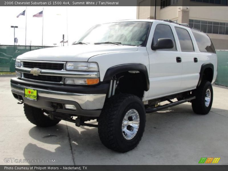 Summit White / Tan/Neutral 2006 Chevrolet Suburban LS 1500 4x4