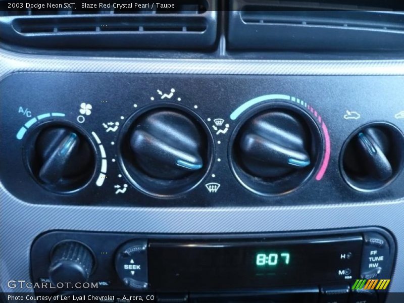 Blaze Red Crystal Pearl / Taupe 2003 Dodge Neon SXT