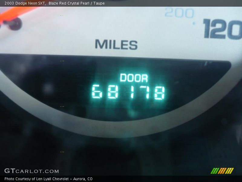 Blaze Red Crystal Pearl / Taupe 2003 Dodge Neon SXT