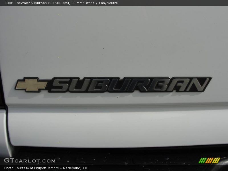 Summit White / Tan/Neutral 2006 Chevrolet Suburban LS 1500 4x4