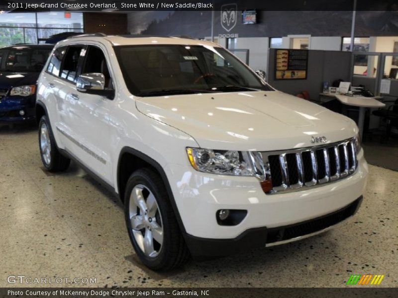 Stone White / New Saddle/Black 2011 Jeep Grand Cherokee Overland