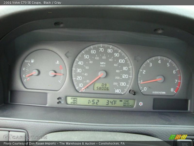 Black / Gray 2001 Volvo C70 SE Coupe