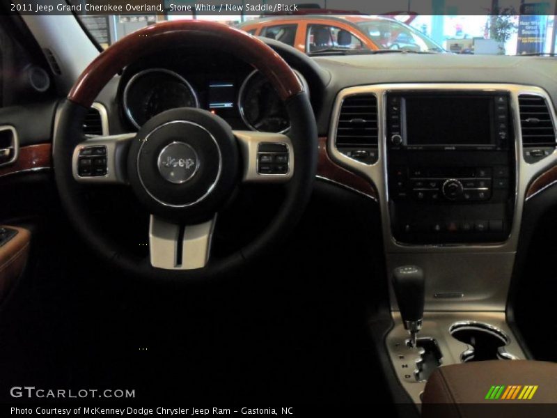 Stone White / New Saddle/Black 2011 Jeep Grand Cherokee Overland