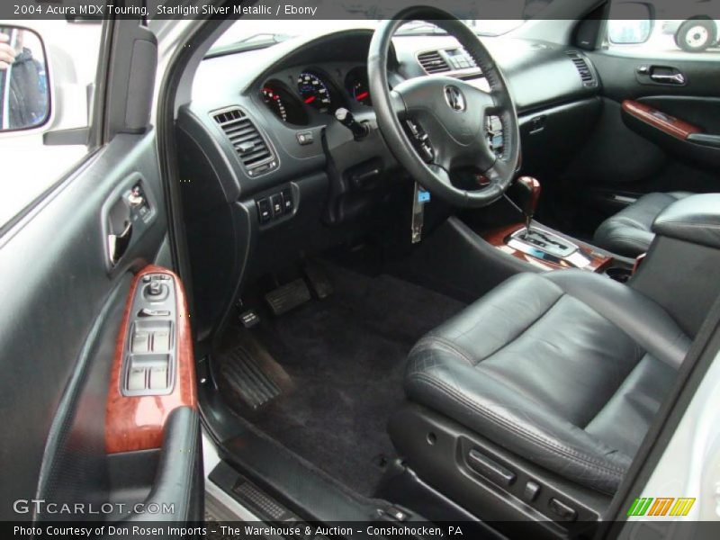 Starlight Silver Metallic / Ebony 2004 Acura MDX Touring