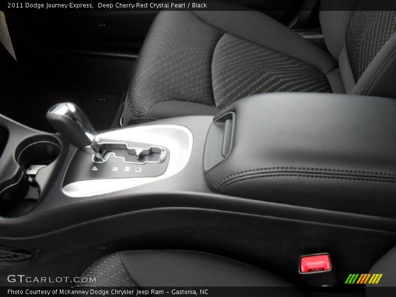 Deep Cherry Red Crystal Pearl / Black 2011 Dodge Journey Express
