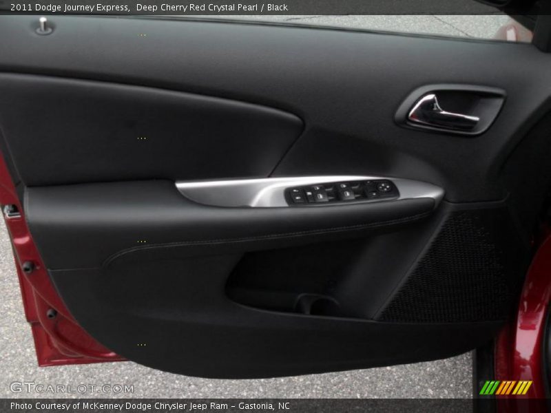 Deep Cherry Red Crystal Pearl / Black 2011 Dodge Journey Express