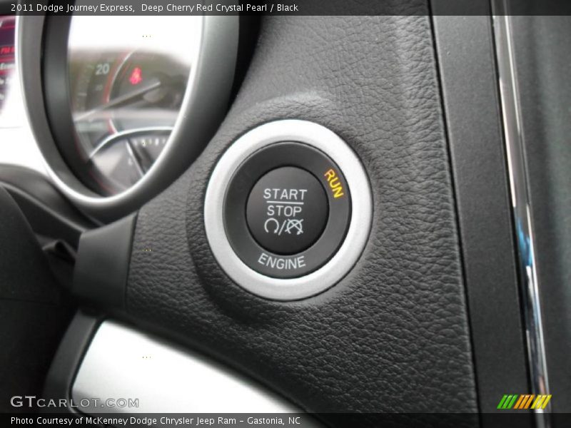 Deep Cherry Red Crystal Pearl / Black 2011 Dodge Journey Express