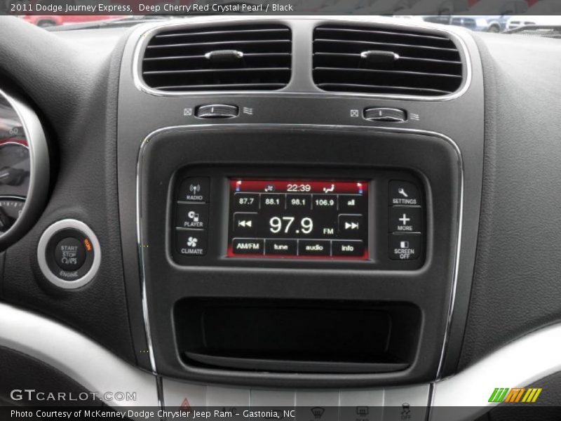 Deep Cherry Red Crystal Pearl / Black 2011 Dodge Journey Express