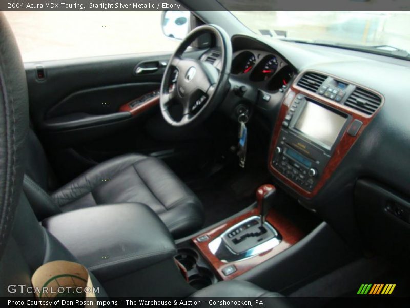 Starlight Silver Metallic / Ebony 2004 Acura MDX Touring
