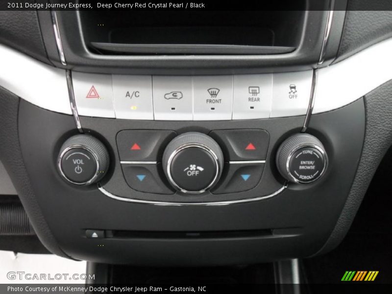Deep Cherry Red Crystal Pearl / Black 2011 Dodge Journey Express