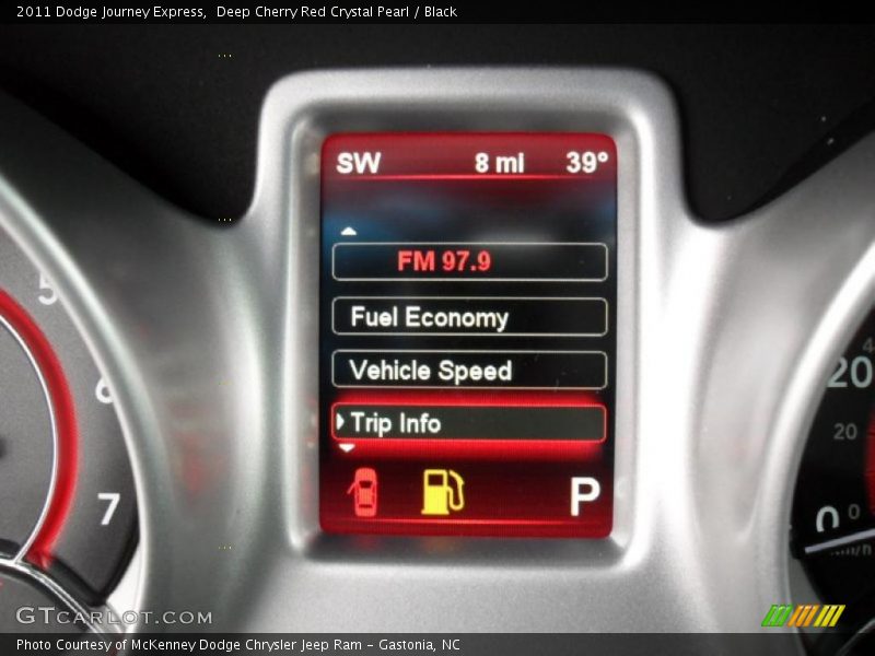 Deep Cherry Red Crystal Pearl / Black 2011 Dodge Journey Express