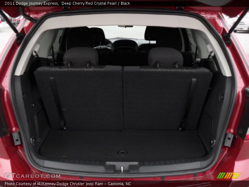Deep Cherry Red Crystal Pearl / Black 2011 Dodge Journey Express