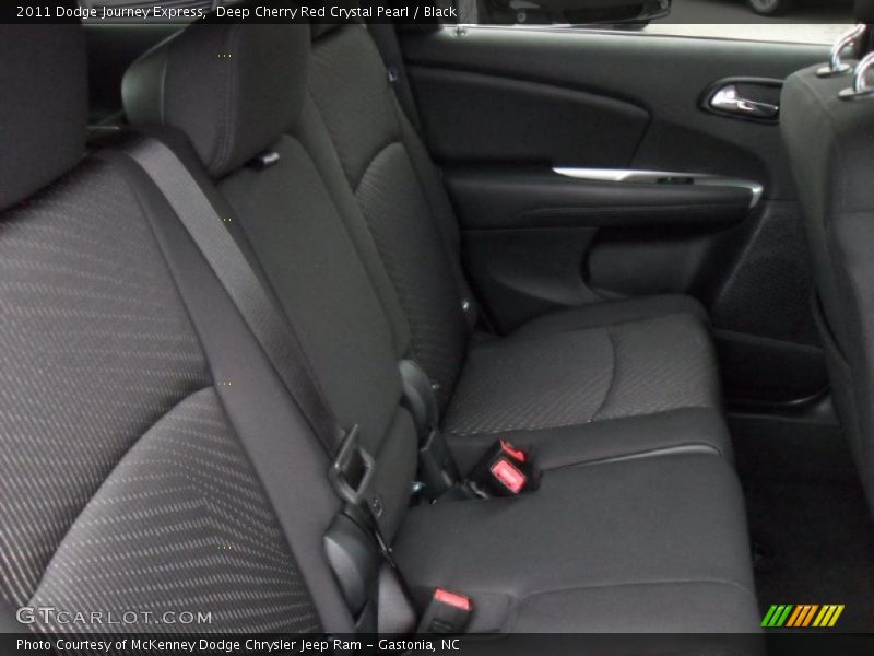 Deep Cherry Red Crystal Pearl / Black 2011 Dodge Journey Express