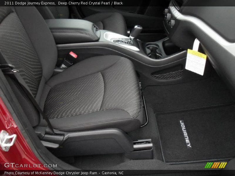 Deep Cherry Red Crystal Pearl / Black 2011 Dodge Journey Express