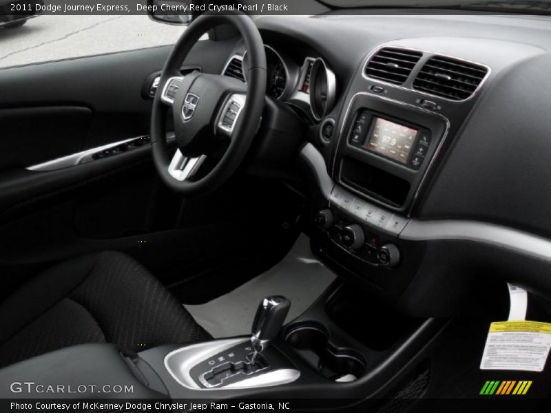 Deep Cherry Red Crystal Pearl / Black 2011 Dodge Journey Express