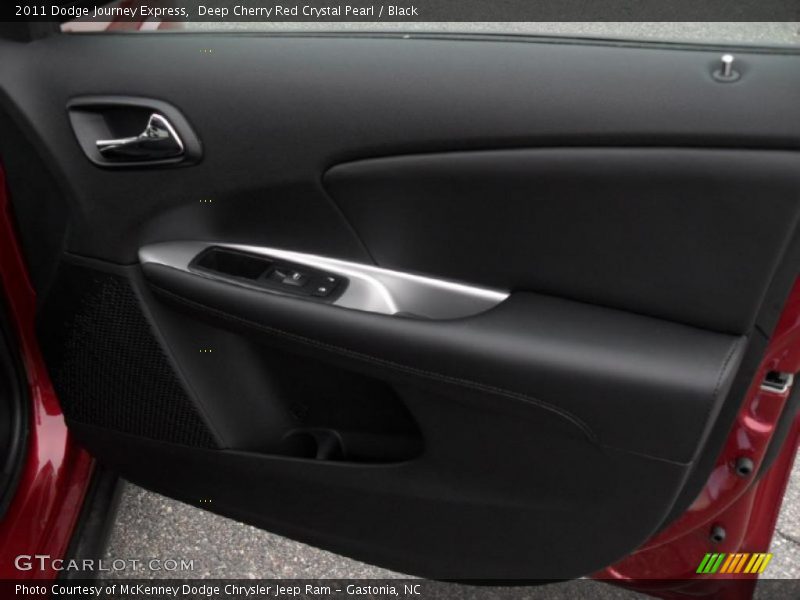 Deep Cherry Red Crystal Pearl / Black 2011 Dodge Journey Express