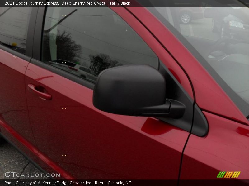 Deep Cherry Red Crystal Pearl / Black 2011 Dodge Journey Express