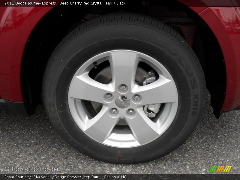 Deep Cherry Red Crystal Pearl / Black 2011 Dodge Journey Express