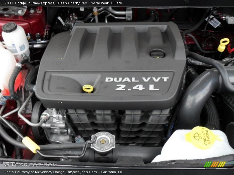 Deep Cherry Red Crystal Pearl / Black 2011 Dodge Journey Express