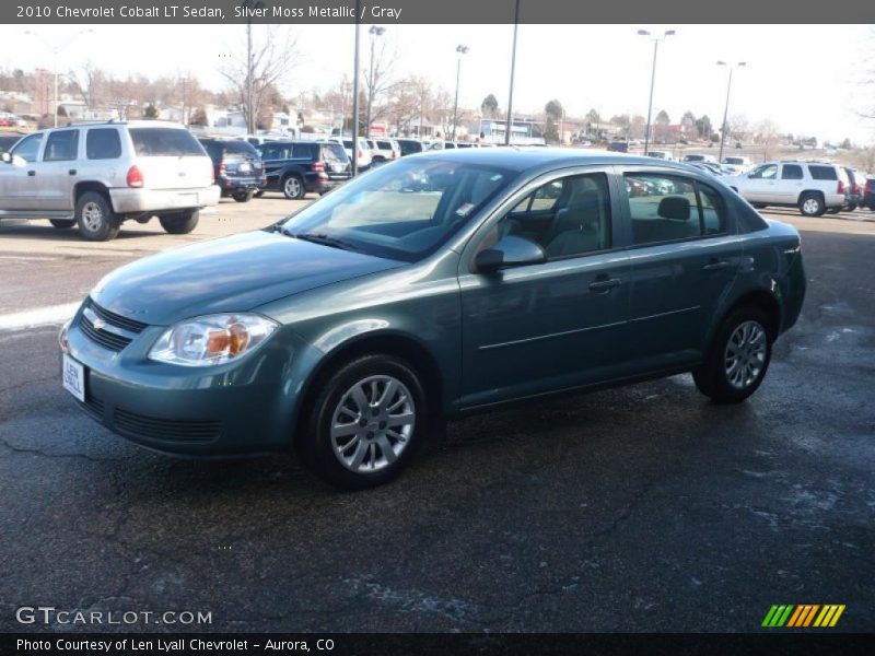 Silver Moss Metallic / Gray 2010 Chevrolet Cobalt LT Sedan