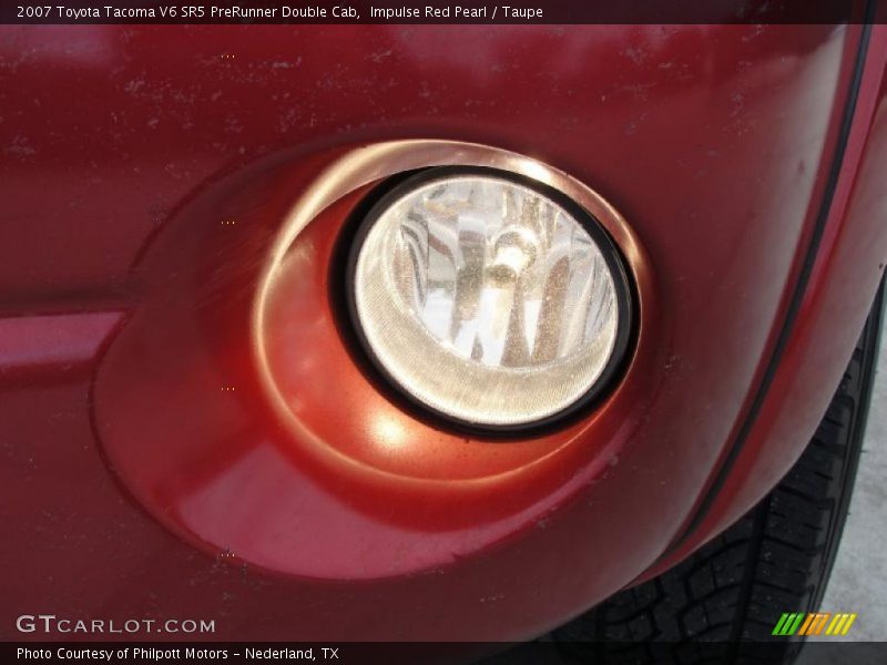 Impulse Red Pearl / Taupe 2007 Toyota Tacoma V6 SR5 PreRunner Double Cab