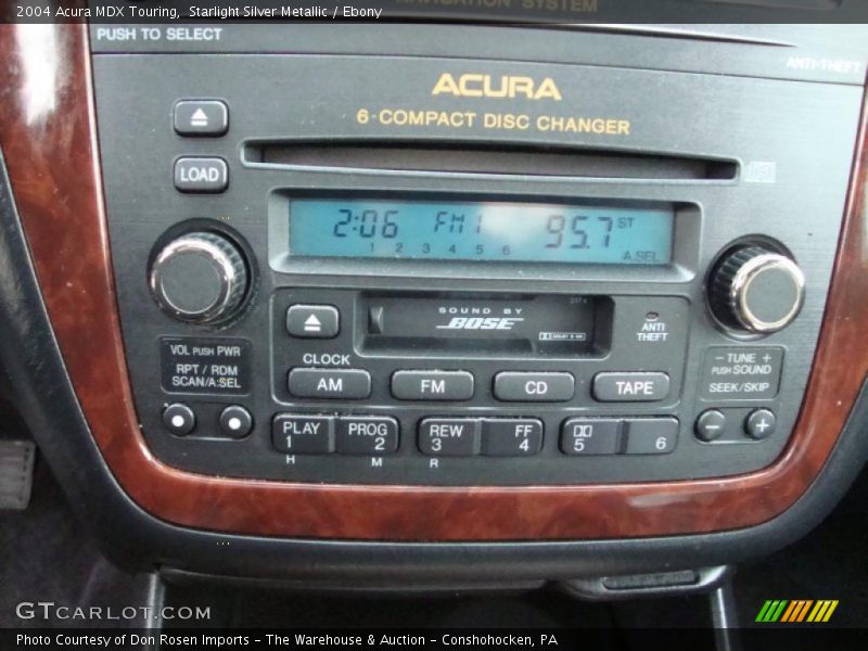 Starlight Silver Metallic / Ebony 2004 Acura MDX Touring