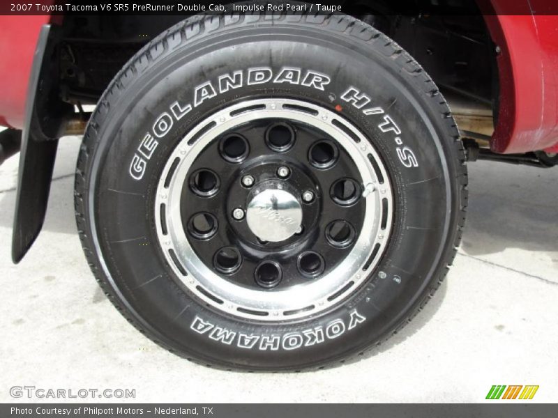 Impulse Red Pearl / Taupe 2007 Toyota Tacoma V6 SR5 PreRunner Double Cab