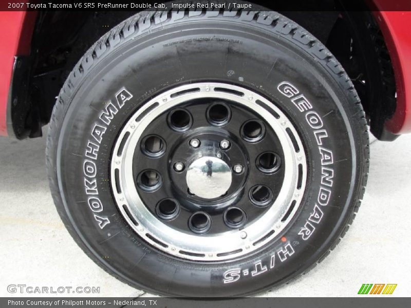 Impulse Red Pearl / Taupe 2007 Toyota Tacoma V6 SR5 PreRunner Double Cab