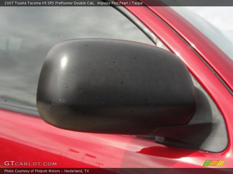 Impulse Red Pearl / Taupe 2007 Toyota Tacoma V6 SR5 PreRunner Double Cab