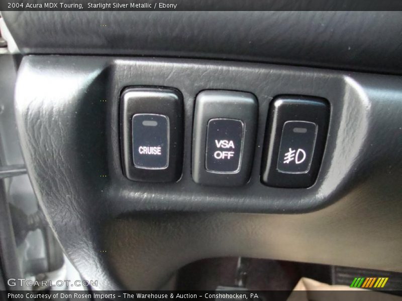 Starlight Silver Metallic / Ebony 2004 Acura MDX Touring