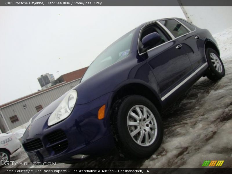 Dark Sea Blue / Stone/Steel Grey 2005 Porsche Cayenne