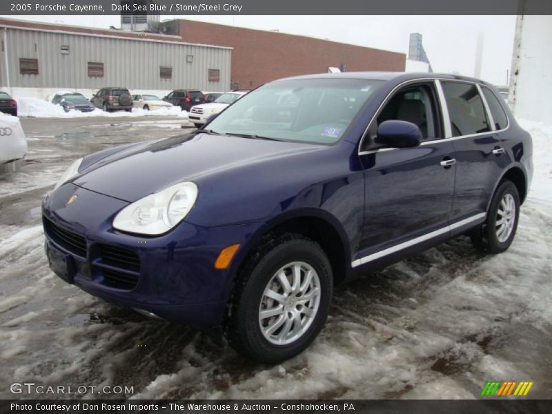 Dark Sea Blue / Stone/Steel Grey 2005 Porsche Cayenne