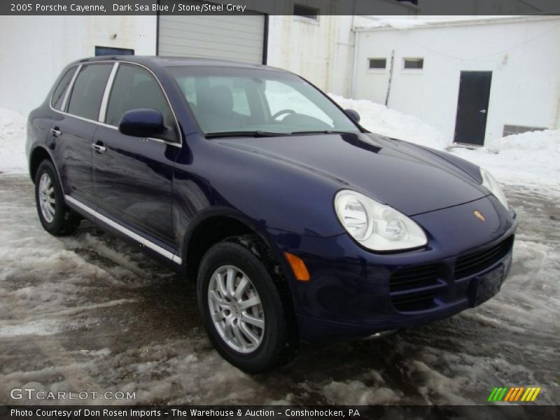 Dark Sea Blue / Stone/Steel Grey 2005 Porsche Cayenne