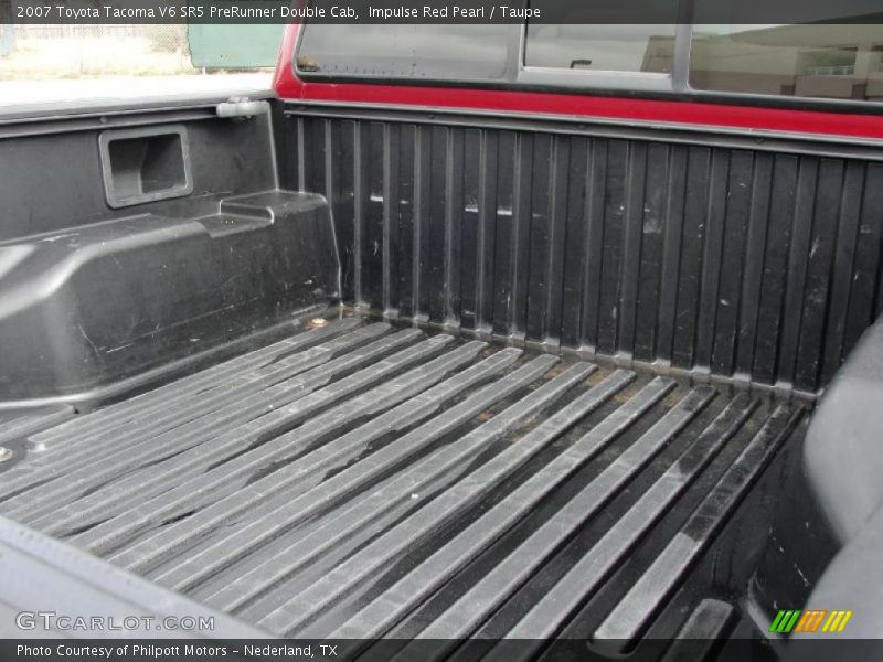 Impulse Red Pearl / Taupe 2007 Toyota Tacoma V6 SR5 PreRunner Double Cab