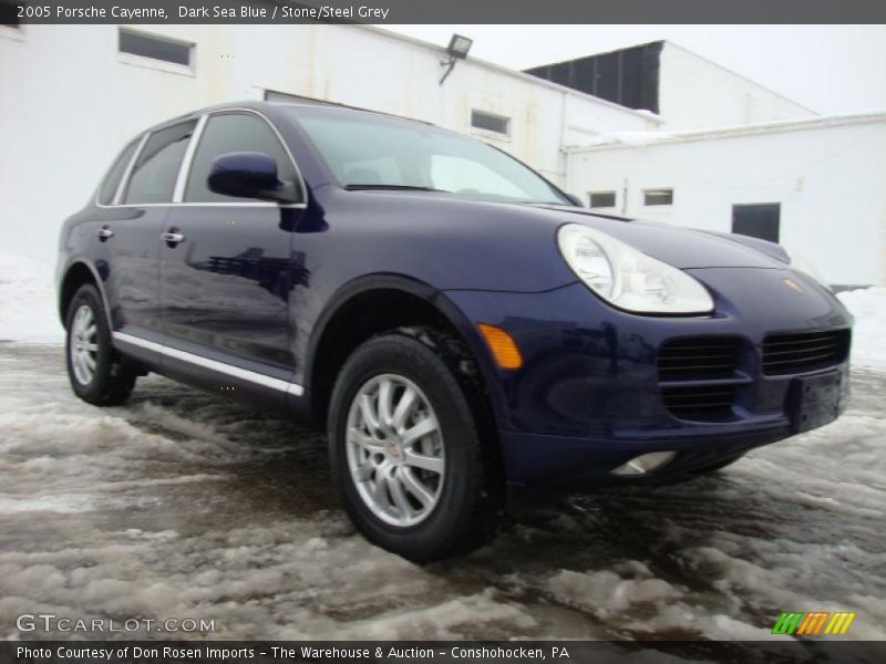Dark Sea Blue / Stone/Steel Grey 2005 Porsche Cayenne