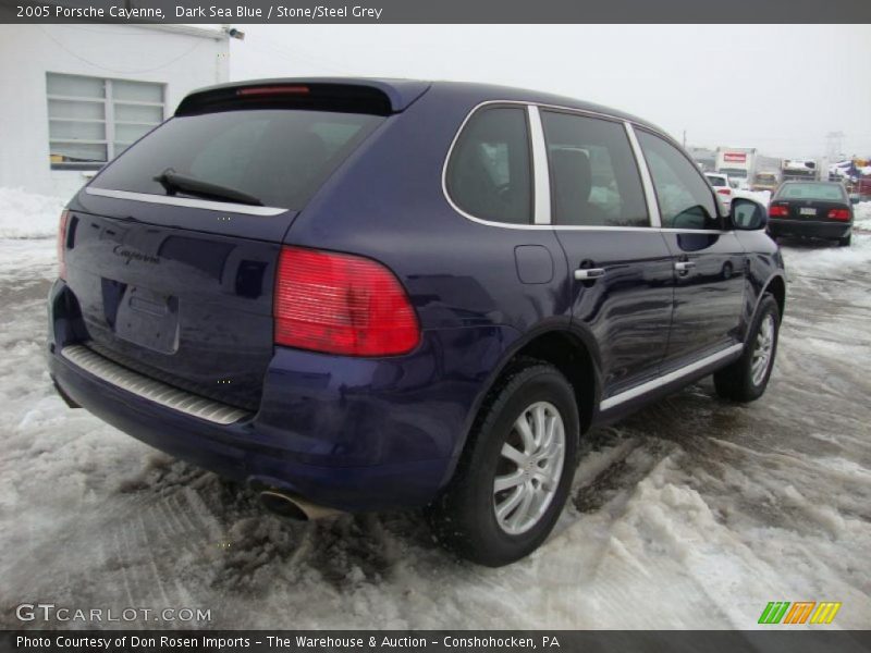 Dark Sea Blue / Stone/Steel Grey 2005 Porsche Cayenne