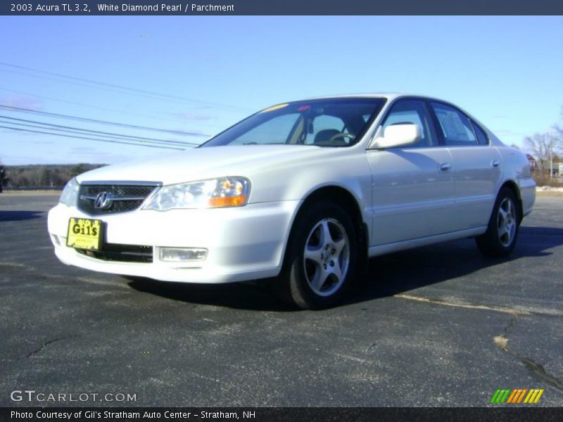 White Diamond Pearl / Parchment 2003 Acura TL 3.2