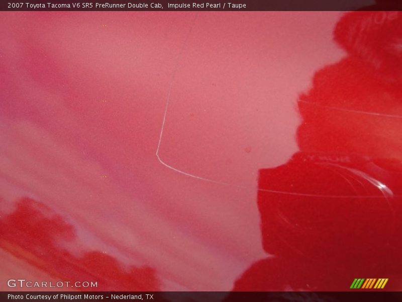 Impulse Red Pearl / Taupe 2007 Toyota Tacoma V6 SR5 PreRunner Double Cab