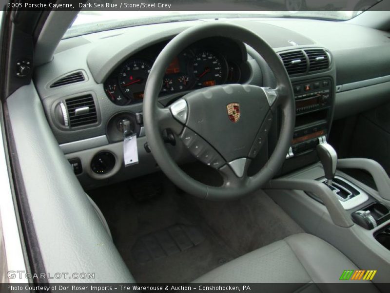 Dark Sea Blue / Stone/Steel Grey 2005 Porsche Cayenne