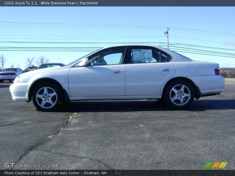 White Diamond Pearl / Parchment 2003 Acura TL 3.2