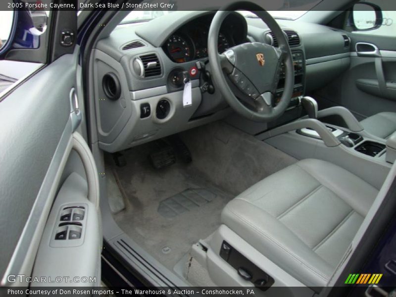 Dark Sea Blue / Stone/Steel Grey 2005 Porsche Cayenne