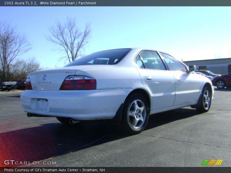 White Diamond Pearl / Parchment 2003 Acura TL 3.2