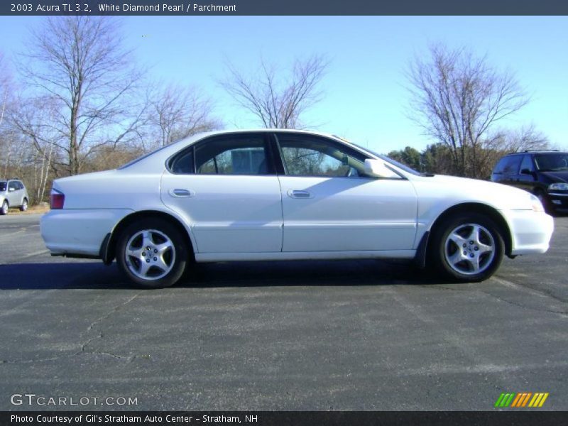 White Diamond Pearl / Parchment 2003 Acura TL 3.2