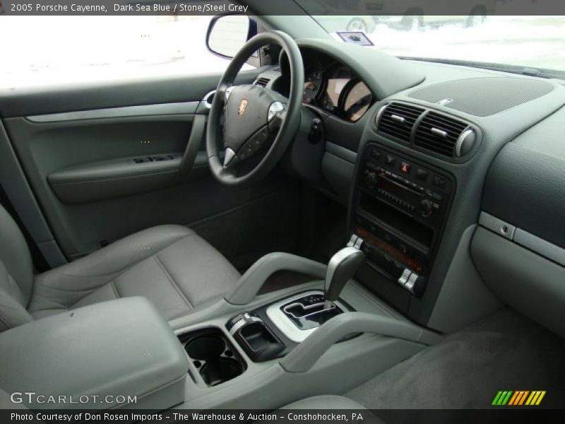 Dark Sea Blue / Stone/Steel Grey 2005 Porsche Cayenne