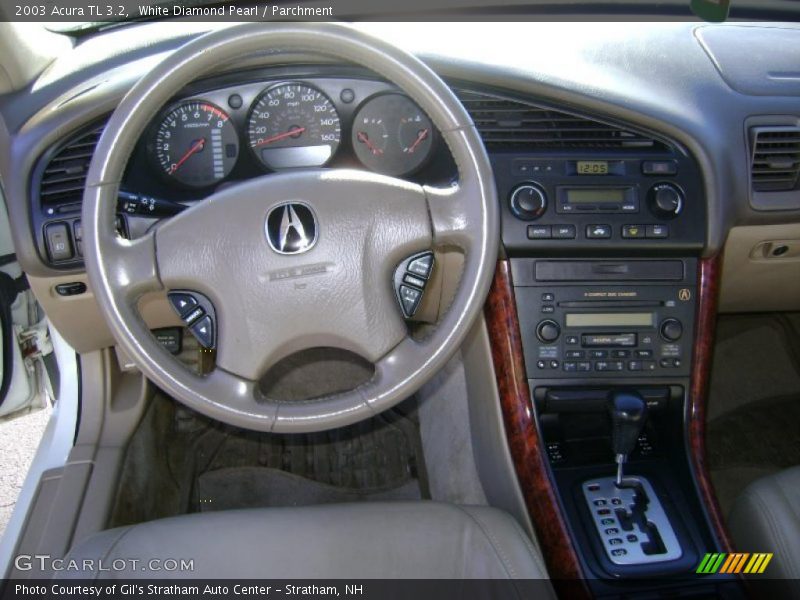 White Diamond Pearl / Parchment 2003 Acura TL 3.2
