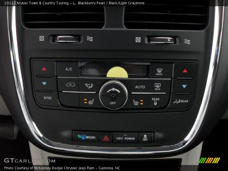 Blackberry Pearl / Black/Light Graystone 2011 Chrysler Town & Country Touring - L