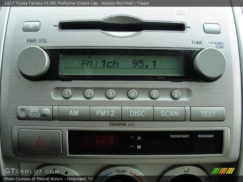 Impulse Red Pearl / Taupe 2007 Toyota Tacoma V6 SR5 PreRunner Double Cab