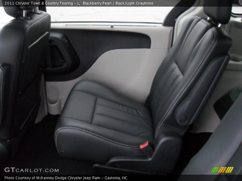 Blackberry Pearl / Black/Light Graystone 2011 Chrysler Town & Country Touring - L