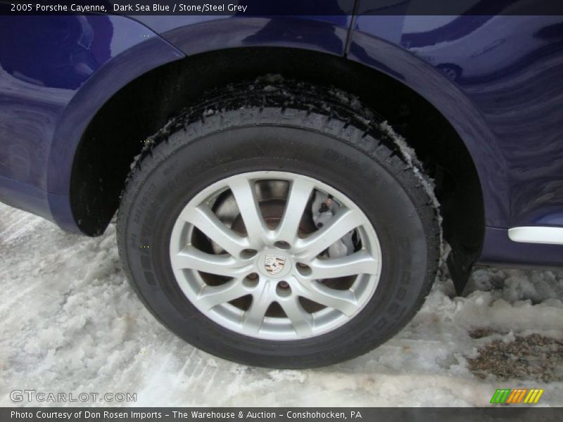 Dark Sea Blue / Stone/Steel Grey 2005 Porsche Cayenne