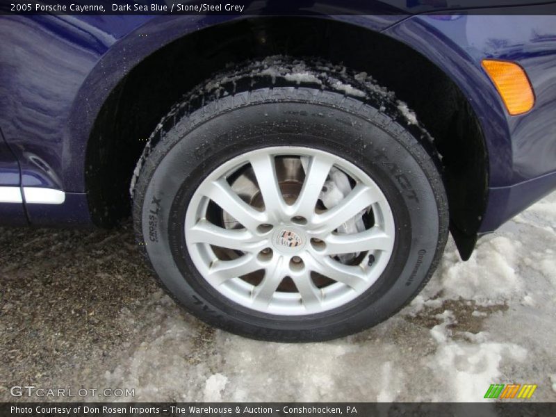 Dark Sea Blue / Stone/Steel Grey 2005 Porsche Cayenne
